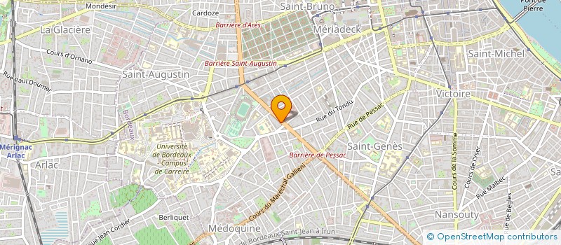 localisation de l'entreprise ARTHUR & CIE à BORDEAUX