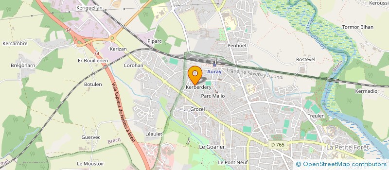 localisation de l'entreprise ARTHUR COLLEY IMMOBILIER à AURAY