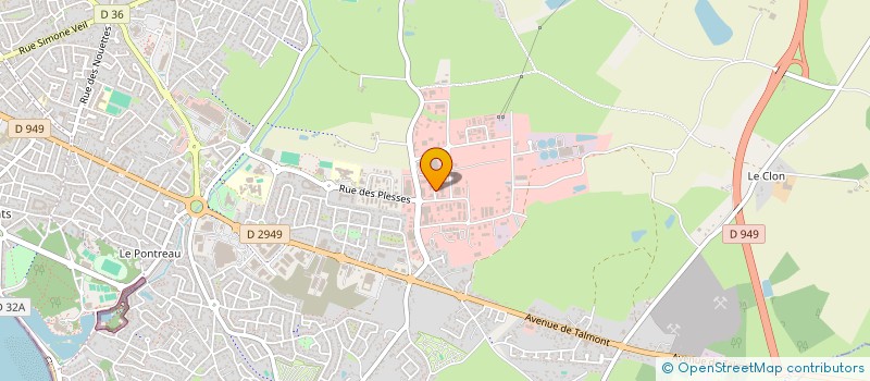 localisation de l'entreprise ARTHUR DAVIET PLOMBERIE ELECTRICITE DU LITTORAL  MOUTIERS-LES-MAUXFAITS