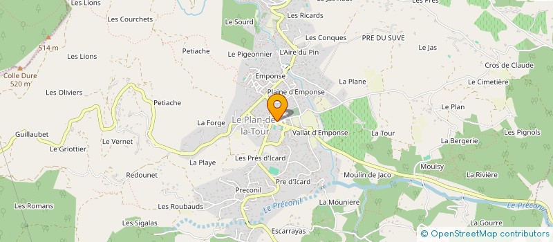 localisation de l'entreprise ARTHUR & ENZO  LE PLAN-DE-LA-TOUR