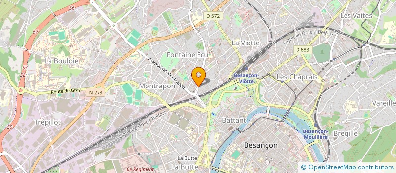 localisation de l'entreprise ARTHUR ET ERNEST DEBRAS  BESANCON