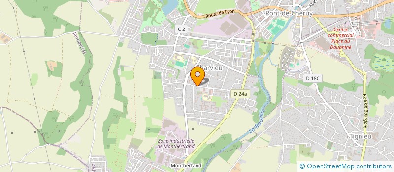 localisation de l'entreprise ARTHUR ET MARGAUX  CHARVIEU-CHAVAGNEUX