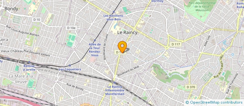 localisation de l'entreprise ARTHUR HONEGGER à LE RAINCY