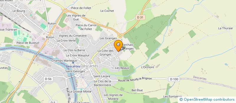 localisation de l'entreprise ARTHUR-IMMO  DESCARTES