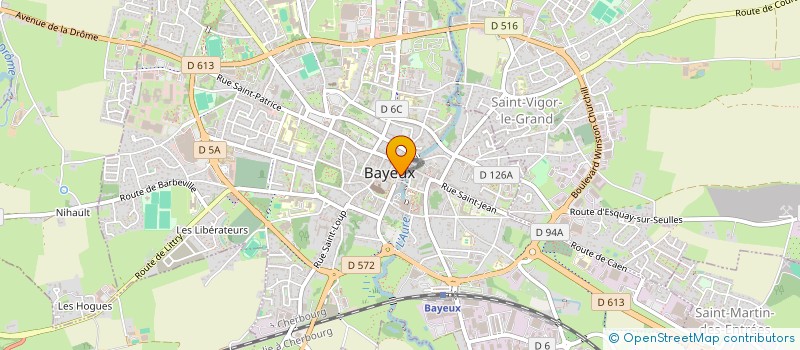 localisation de l'entreprise ARTHUR IMMOBILIER SERVICES ET TRAVAUX  BAYEUX