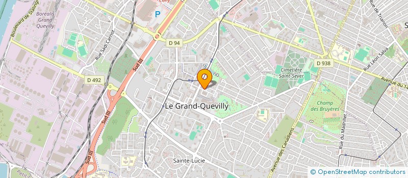 localisation de l'entreprise ARTHUR JULES  LE GRAND-QUEVILLY