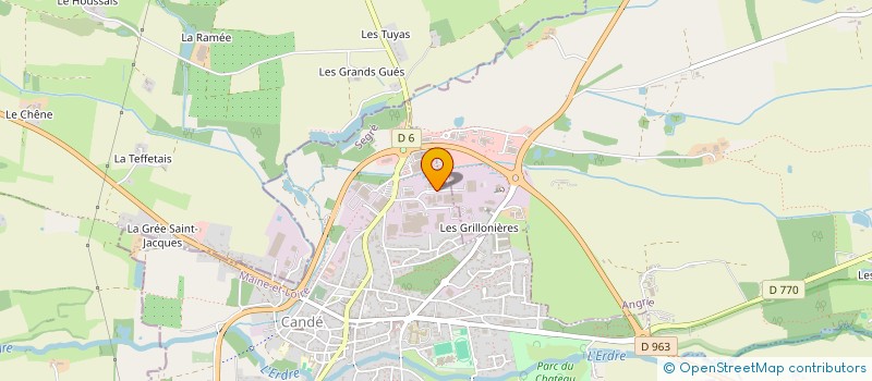 localisation de l'entreprise ARTHUR LEROY  CANDE