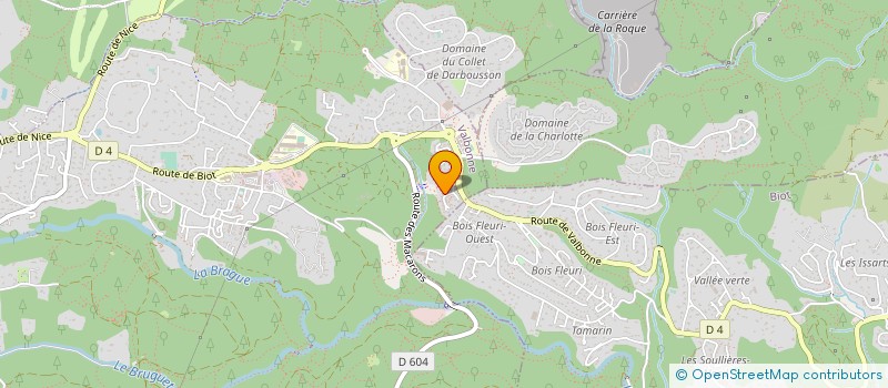 localisation de l'entreprise ARTHUR LKMX à VALBONNE