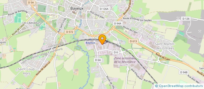 localisation de l'entreprise ARTHUR PIQUET MDB  BAYEUX