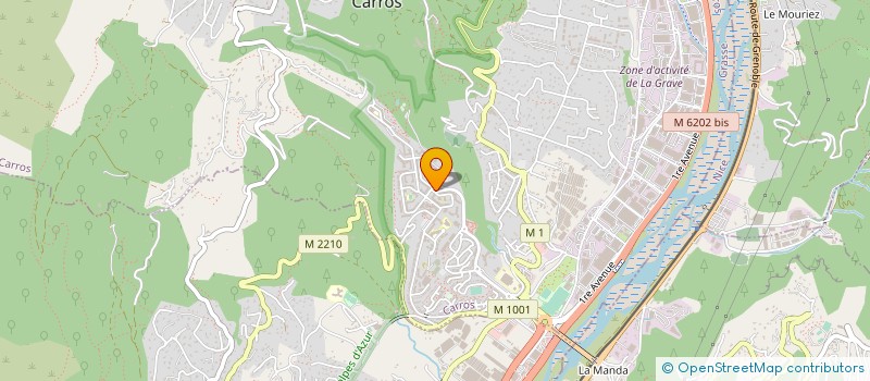 localisation de l'entreprise ARTHUR SANCHIS TRAVAUX PUBLICS à CARROS