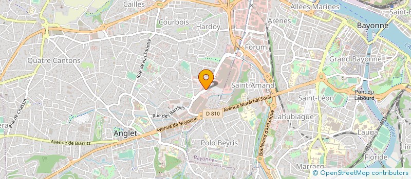 localisation de l'entreprise ARTHUR SOLUTIONS à ANGLET