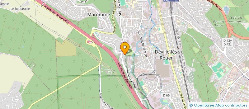 localisation de l'entreprise ARTHUR. TH  DEVILLE-LES-ROUEN