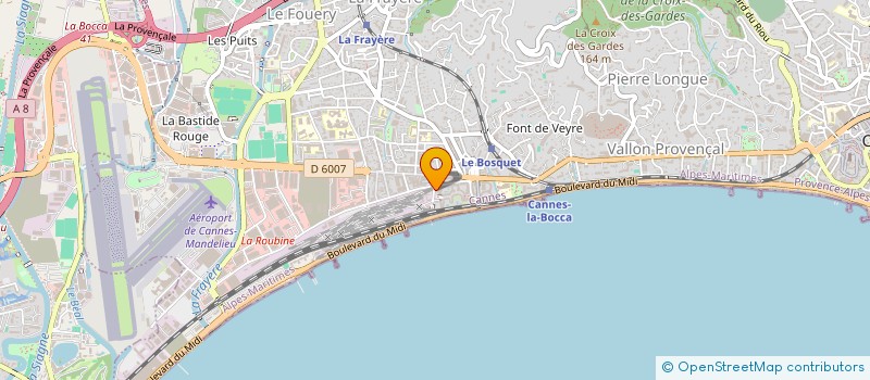 localisation de l'entreprise ARTHUR TRANSACTION NEGOCE COTE D'AZUR à CANNES