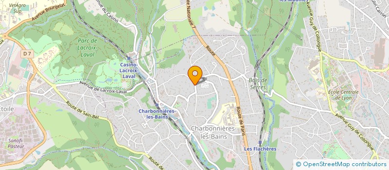 localisation de l'entreprise ARTHURET  CHARBONNIERES-LES-BAINS