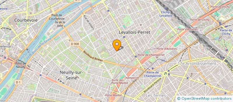 localisation de l'entreprise ARTHUS à LEVALLOIS-PERRET