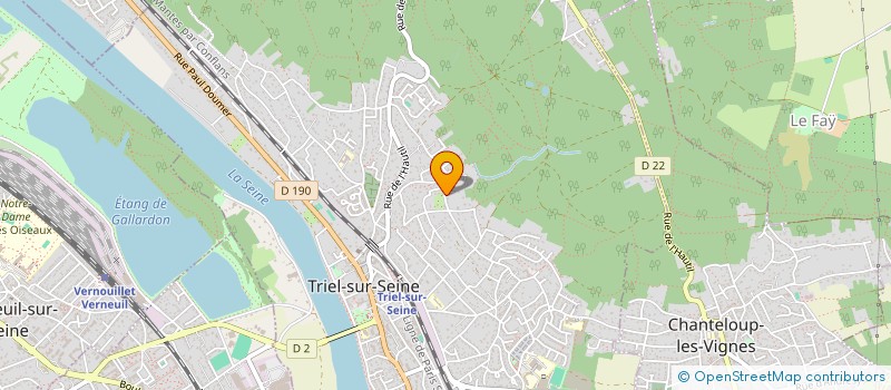 localisation de l'entreprise ARTHYOS  TRIEL-SUR-SEINE