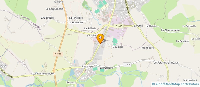 localisation de l'entreprise ARTI à RANNEE