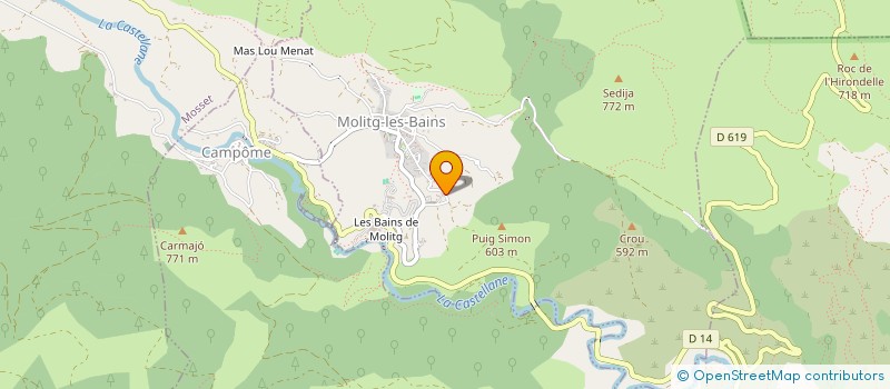 localisation de l'entreprise ARTI  MOLITG-LES-BAINS