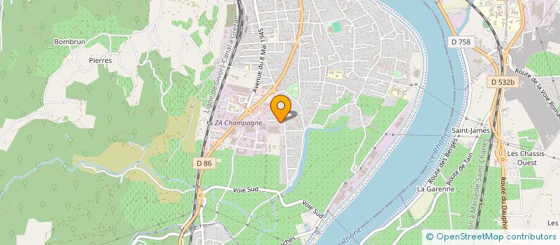 localisation de l'entreprise ARTI-BAT à TOURNON-SUR-RHONE