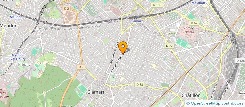 localisation de l'entreprise ARTI' BOUT  CLAMART