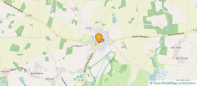 localisation de l'entreprise ARTI BRICO à ASSERAC