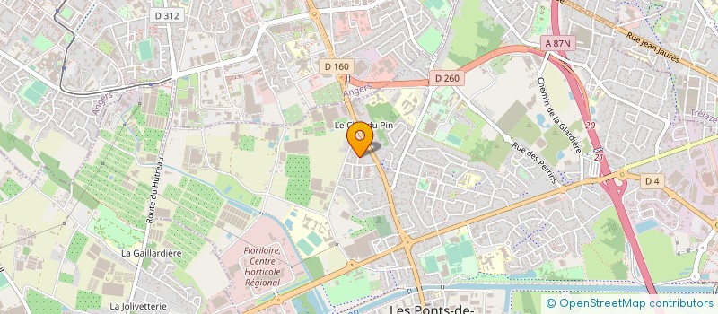 localisation de l'entreprise ARTI'CHAUFFAGE à LES PONTS-DE-CE