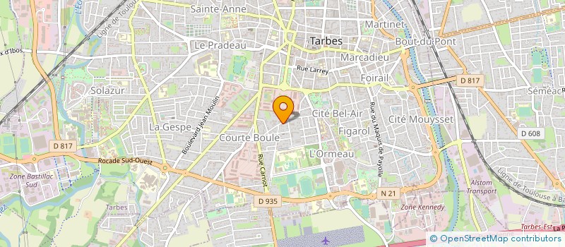 localisation de l'entreprise ARTI'COM CONSEIL  TARBES