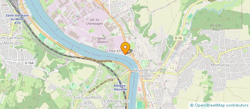 localisation de l'entreprise ARTI COMBLES à NEUVILLE-SUR-SAONE