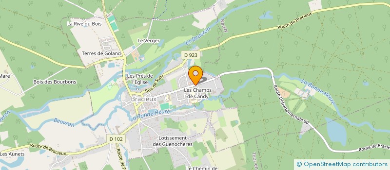 localisation de l'entreprise ARTI'FEERIE  BRACIEUX