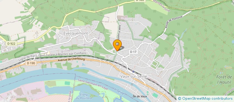 localisation de l'entreprise ARTI GESTION  VAUX-SUR-SEINE