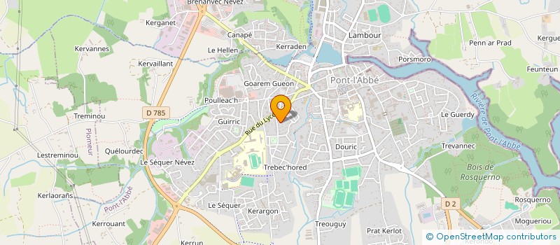 localisation de l'entreprise ARTI HOME  PONT-L'ABBE