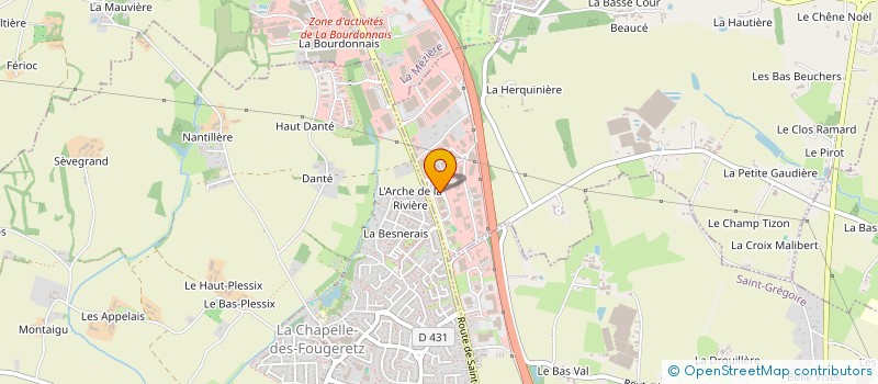 localisation de l'entreprise ARTI MOB MENUISERIE  LA MEZIERE