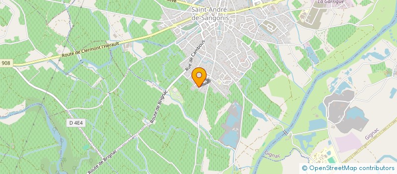 localisation de l'entreprise ARTI-NET  SAINT-ANDRE-DE-SANGONIS