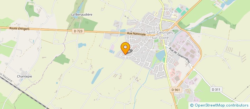 localisation de l'entreprise ARTI'PLAQUISTE à SAINT-GEORGES-SUR-LOIRE