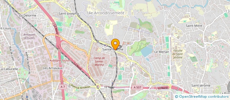 localisation de l'entreprise ARTI PLOMBERIE à MARSEILLE