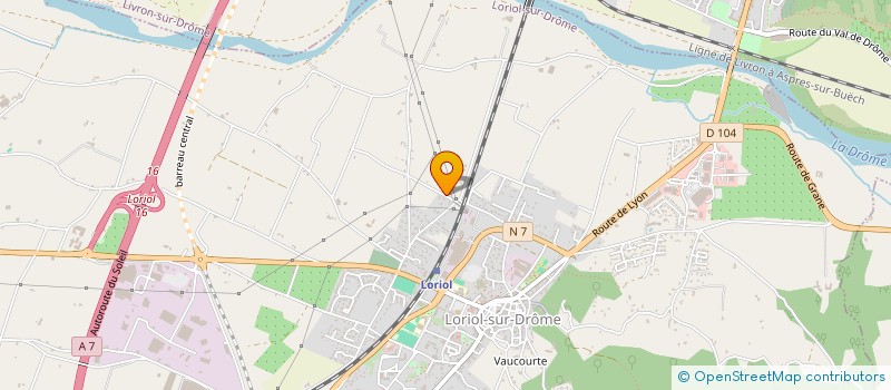 localisation de l'entreprise ARTI-POSE 26-07  LORIOL-SUR-DROME