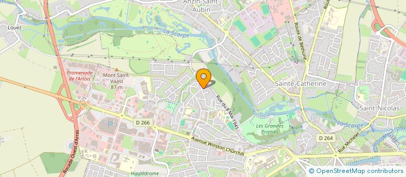 localisation de l'entreprise ARTI SERVICE à ARRAS