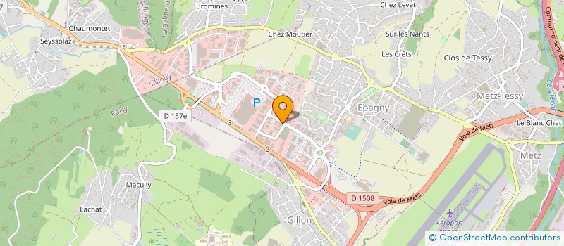 localisation de l'entreprise ARTI-SOLS à EPAGNY METZ-TESSY
