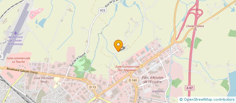 localisation de l'entreprise ARTI-THERM à CHOLET