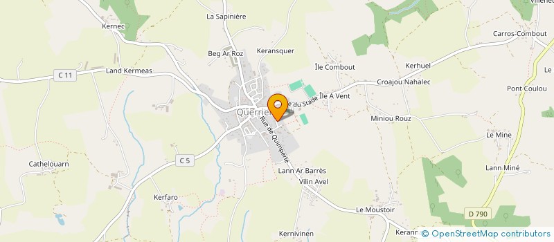 localisation de l'entreprise ARTI'WEST  QUERRIEN