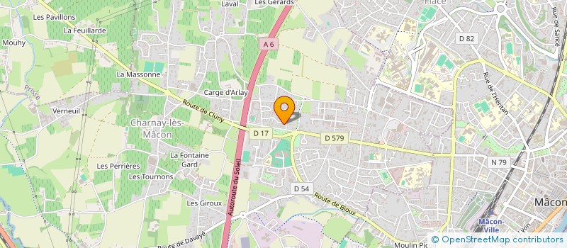 localisation de l'entreprise ARTIBA à CHARNAY-LES-MACON