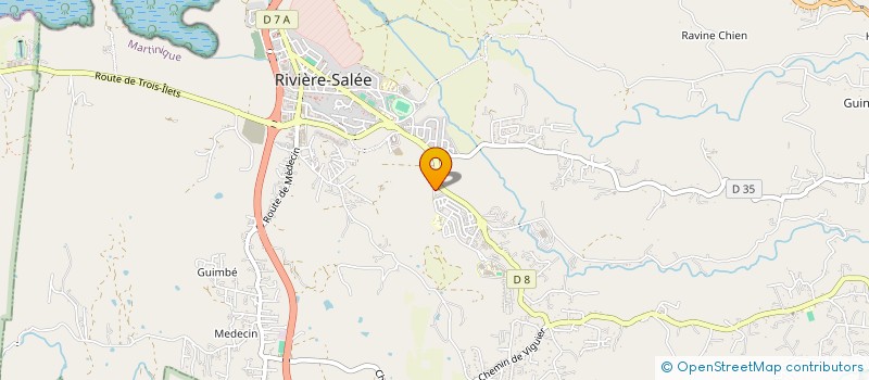 localisation de l'entreprise ARTIBAT à RIVIERE-SALEE