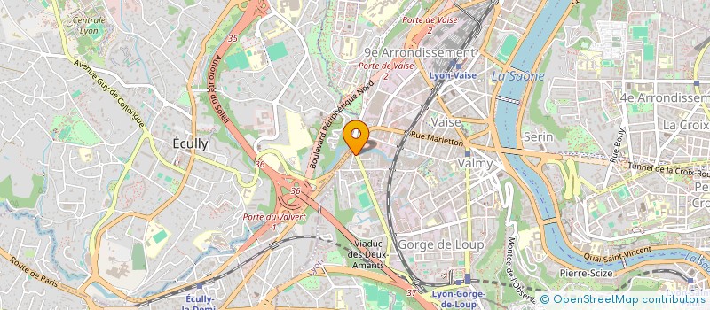 localisation de l'entreprise ARTIBAT CENTRALE DES ARTISANS à LYON