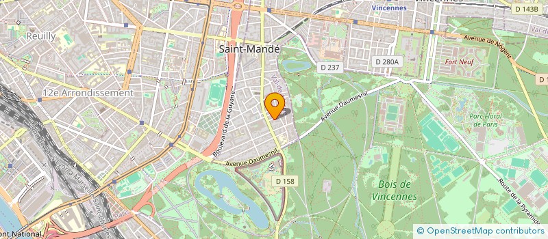 localisation de l'entreprise ARTIBAT GESTION à SAINT-MANDE