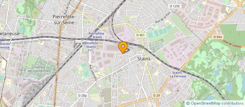 localisation de l'entreprise ARTIBAT RENOV à STAINS