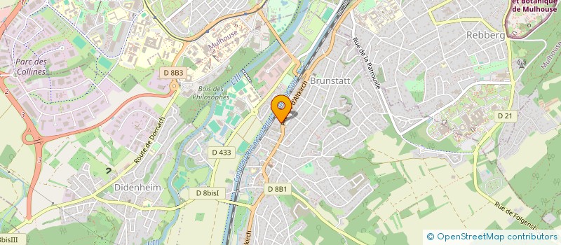 localisation de l'entreprise ARTIBAT SARL  BRUNSTATT-DIDENHEIM