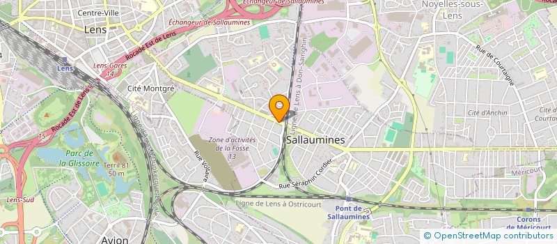 localisation de l'entreprise ARTIBAT62  SALLAUMINES