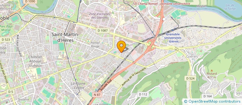 localisation de l'entreprise ARTIBOIS 38  SAINT-MARTIN-D'HERES