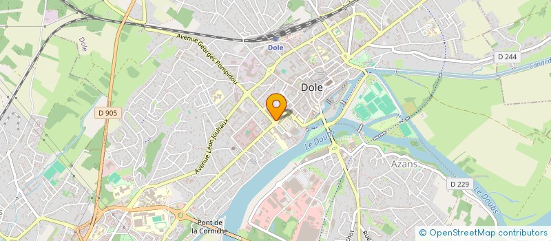 localisation de l'entreprise ARTICA à DOLE