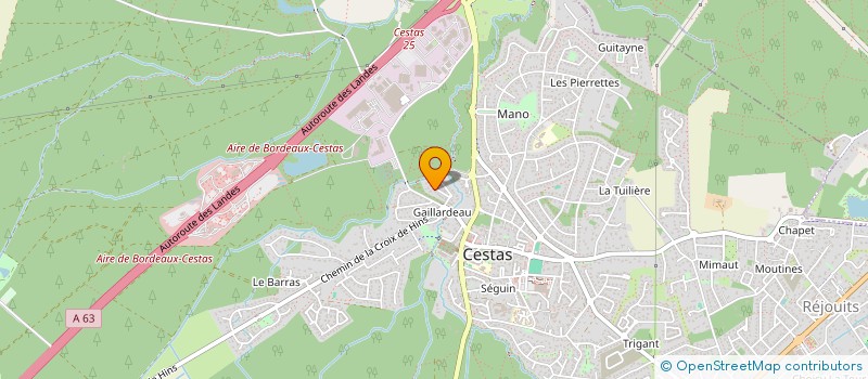 localisation de l'entreprise ARTICA GROUP  CESTAS